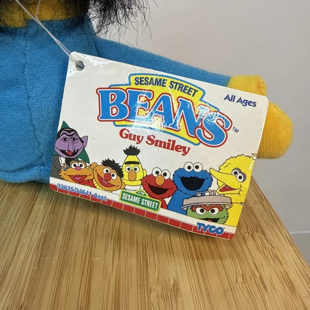 Sesame Street Beans Guy Smiley Plush Beanie 7
